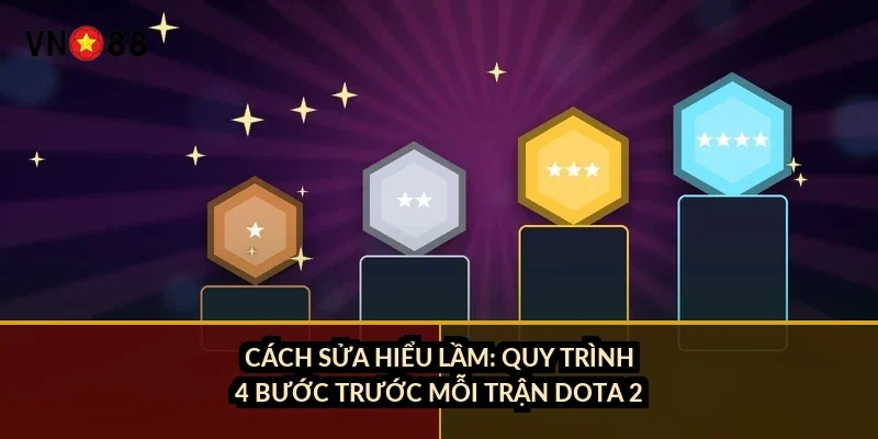 Cách sửa hiểu lầm: quy trình 4 bước trước mỗi trận Dota 2